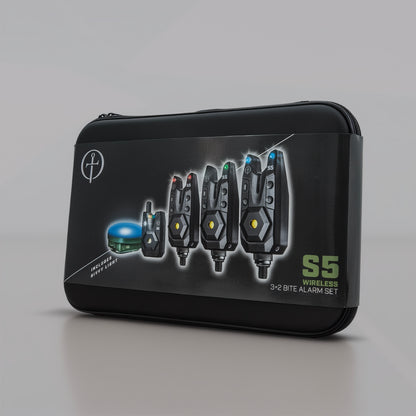 Saber S5 3+1 Bite Alarm set inc Bivvy Light